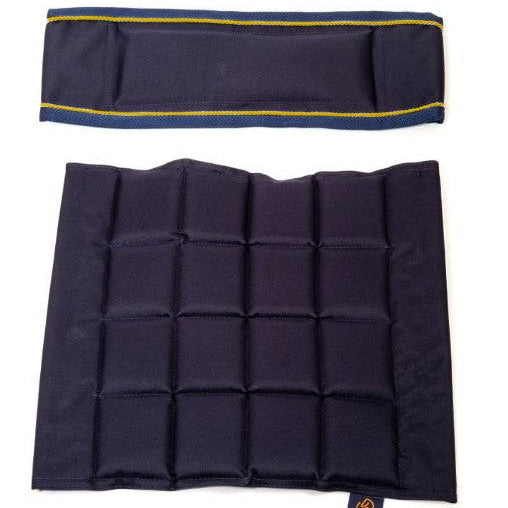Seat and Back navy/gold cord