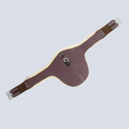 Stud girth with wool brown