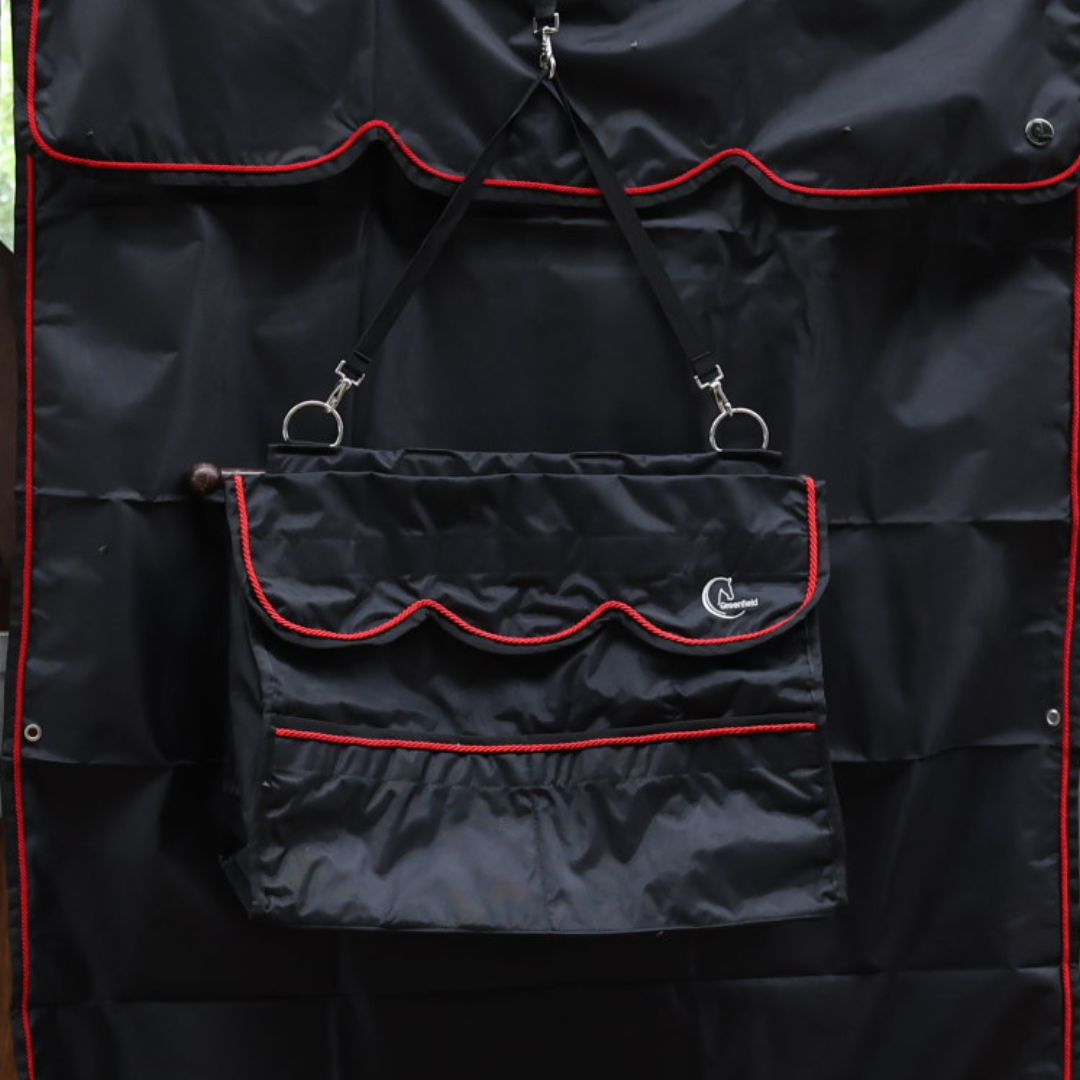 Storage bag black/black - red