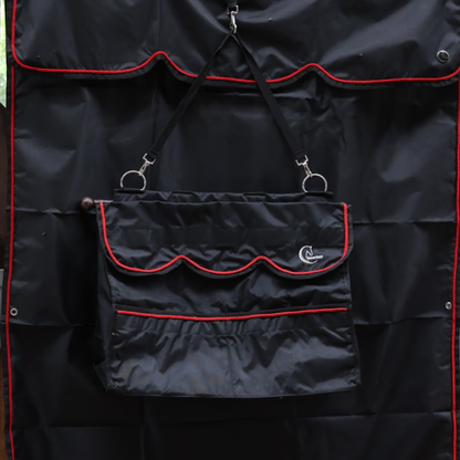 Storage bag black/black - red