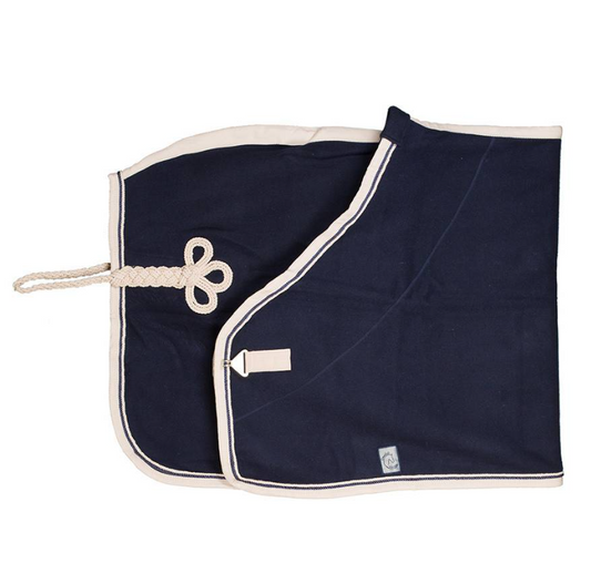 Woolen rug - navy/beige-navy/beige