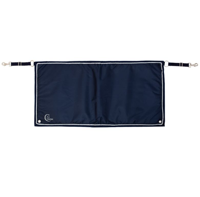 Staldeurdoek blauw/blauw - zilver