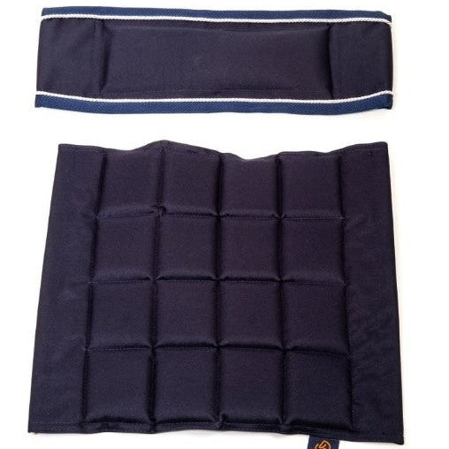 Seat and Back navy/silver cord