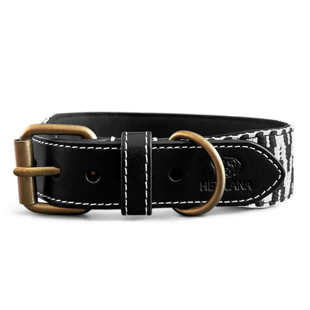 Dog collar - Black/White