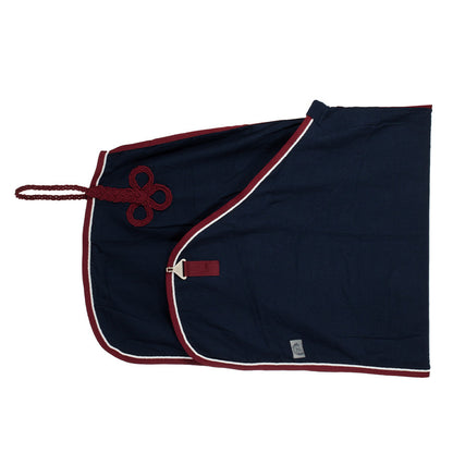 Chemise nid d'abeille - bleu marine/bordeaux-blanc