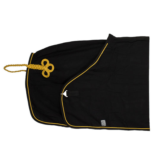 Honeycomb rug - black/black-gold