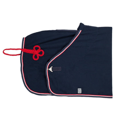 Honeycomb rug - navy/navy-white/red