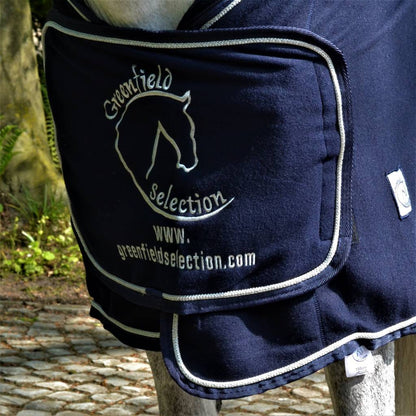 Fleece publicity rug - navy/navy-silver with GF logo