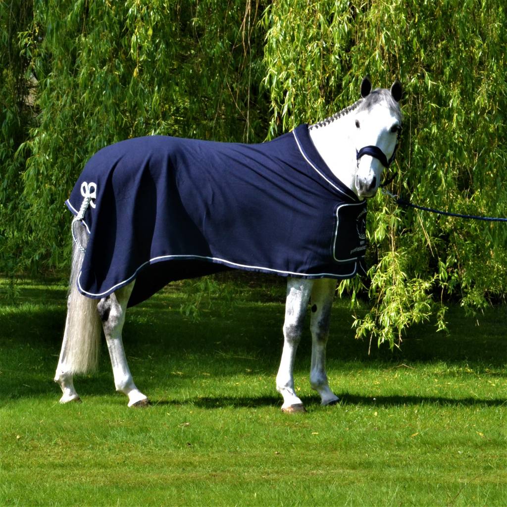 Fleece publicity rug - navy/navy-silver with GF logo