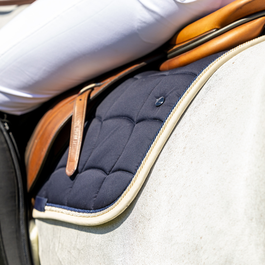 Saddle pad Classic – navy/beige-navy/beige