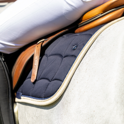 Saddle pad Classic – navy/beige-navy/beige