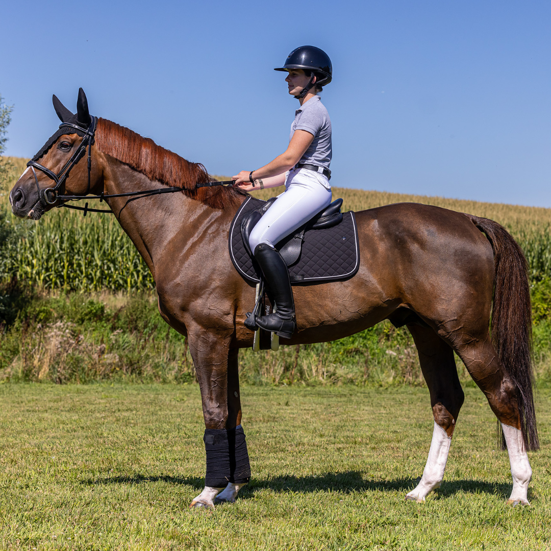 Saddle pad Cookie pony - black/black-white