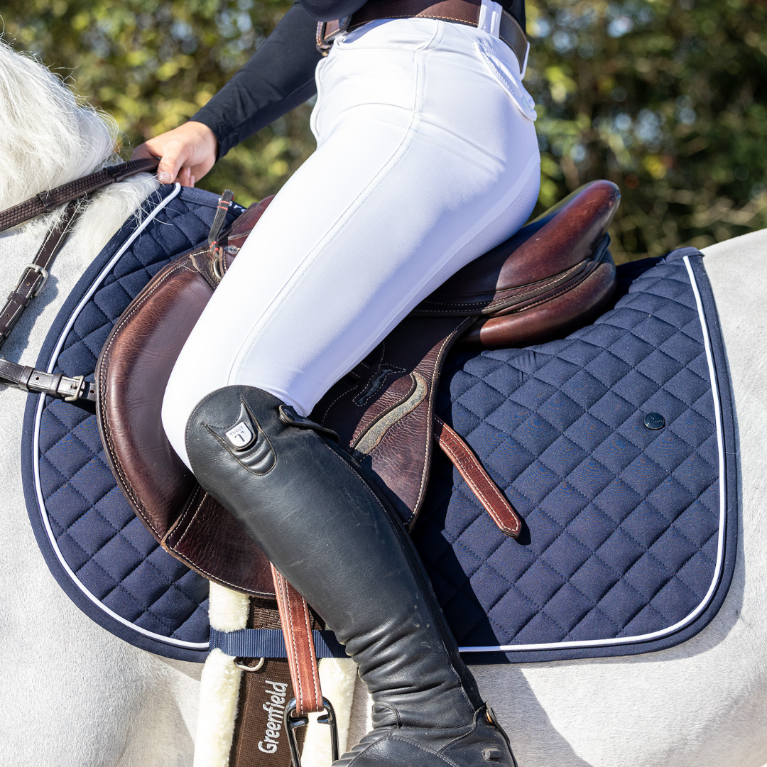 Saddle pad cookie - navy/navy-white