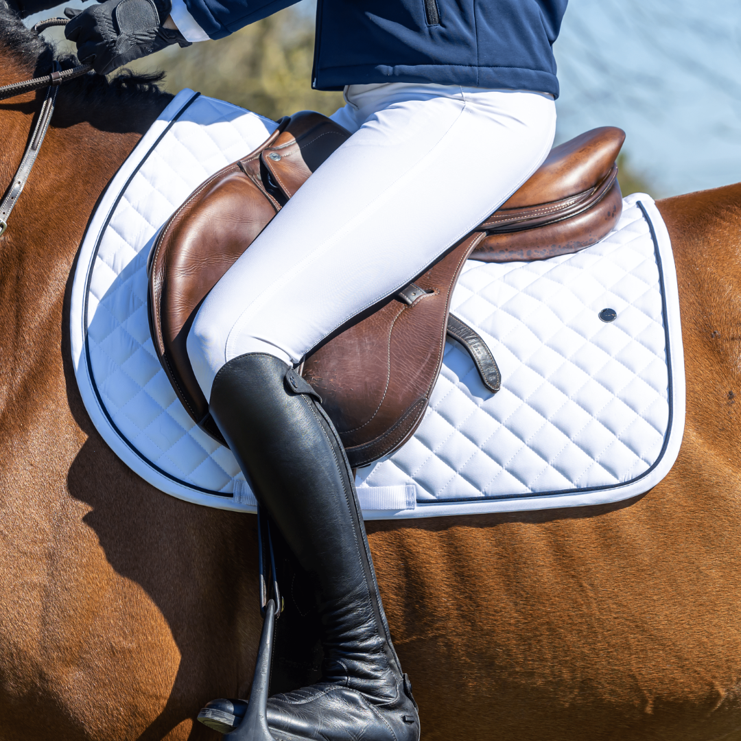 Tapis de selle Cookie - blanc/blanc-noirbleu marine