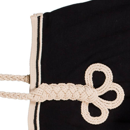 Fleece rug - black/beige-black/beige