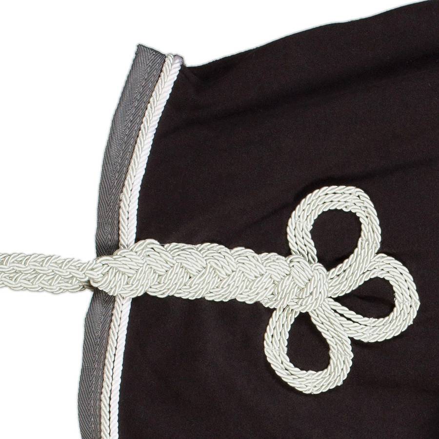 Fleece deken - grijs/grijs - wit/zilvergrijs