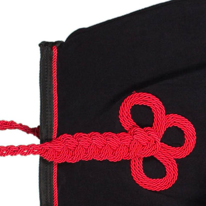 Riding sheet fleece - black/black-red