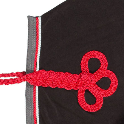 Couvre-reins polaire - gris/gris-gris argent/rouge