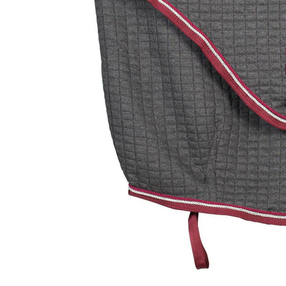 Couverture thermo - gris/bordeaux-gris argent/bordeaux