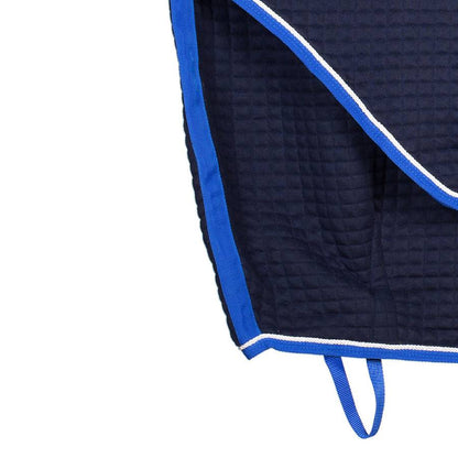 Thermo deken - blauw/koningsblauw - wit