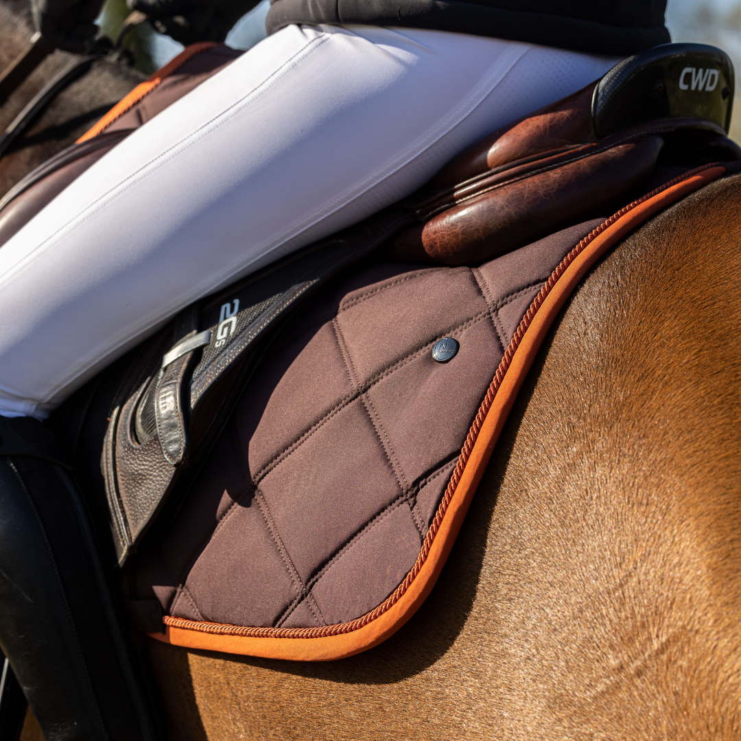 Tapis de selle Diamond - Chocolat