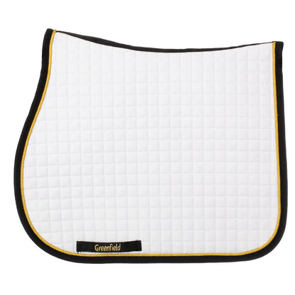 Saddle pad cookie - white/black-gold