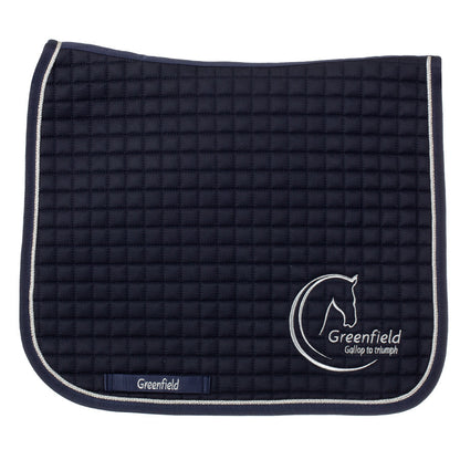 Saddle pad cookies dressage - navy/navy-silver with GF logo