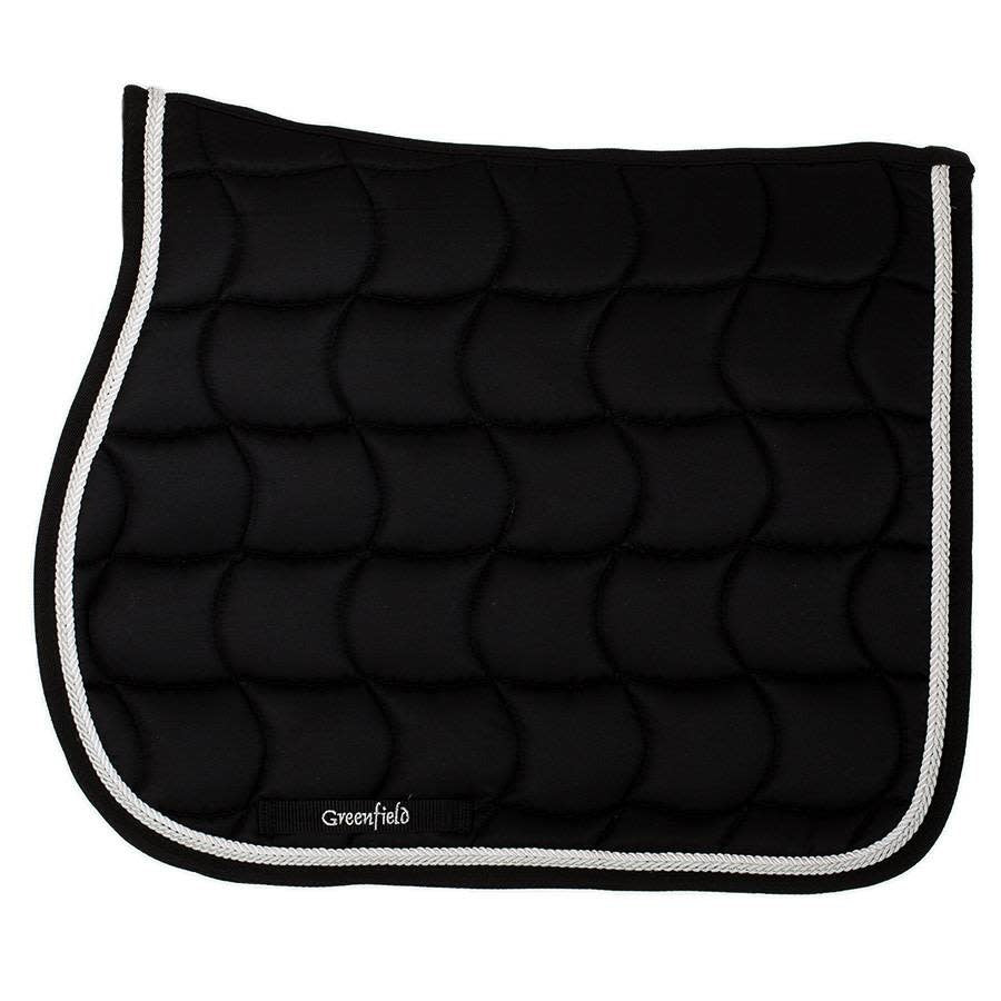 Zadeldoek Classic pony - zwart/zwart - wit/zilvergrijs