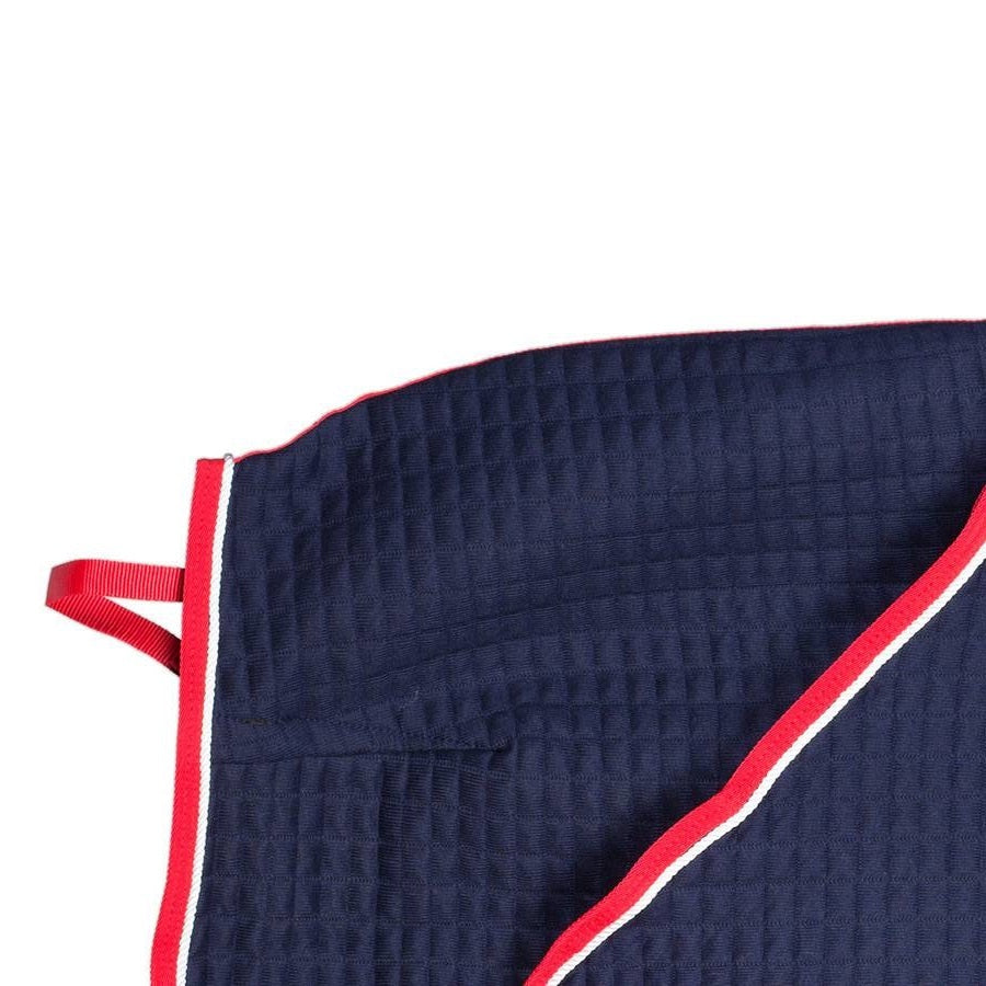 Thermo quartersheet - blauw/rood - wit