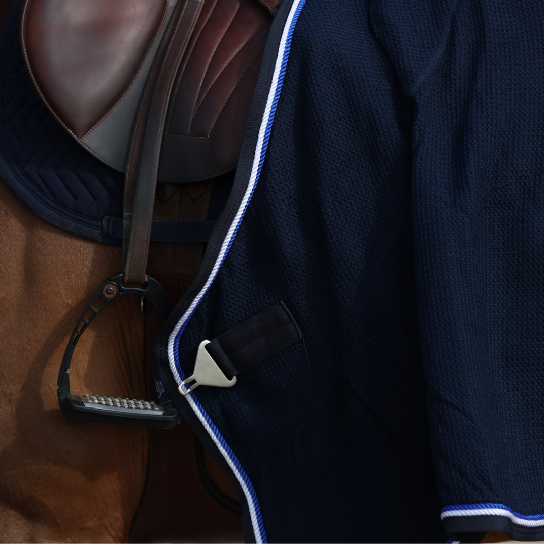 Chemise nid d'abeille - bleu marine/bleu marine-blanc/bleu royal