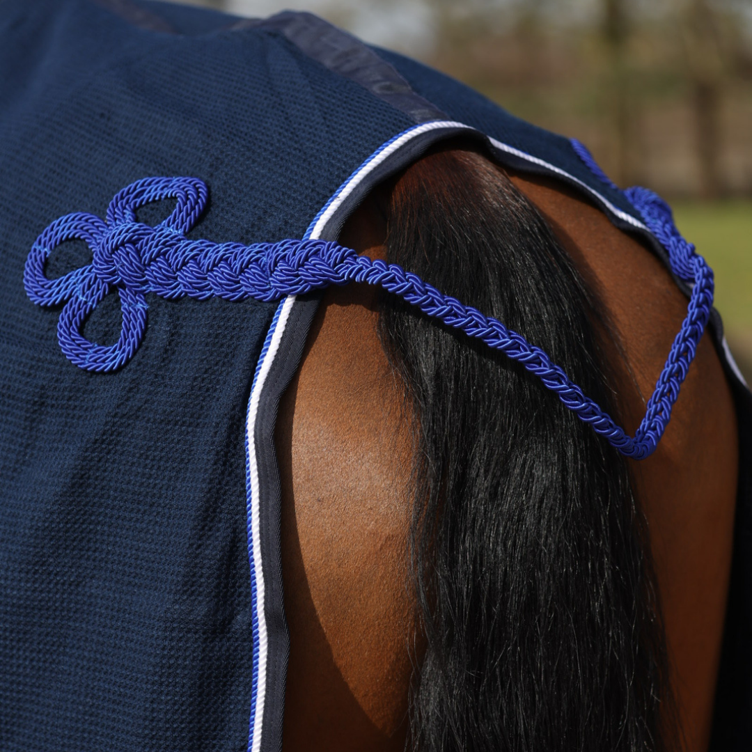 Chemise nid d'abeille - bleu marine/bleu marine-blanc/bleu royal