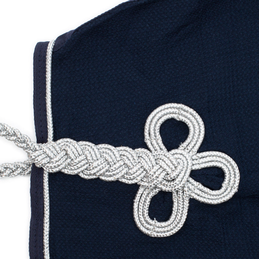 Publicity honeycomb rug - navy/navy-silver