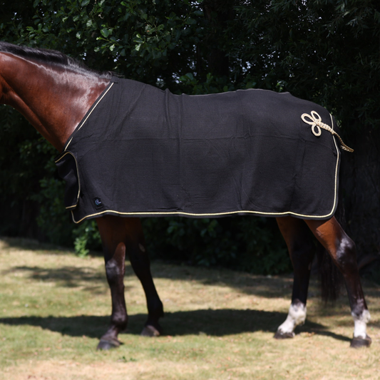 Publicity Honeycomb rug - black/black-gold