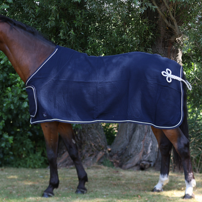 Publiciteitsdeken honeycomb - blauw/blauw - zilver