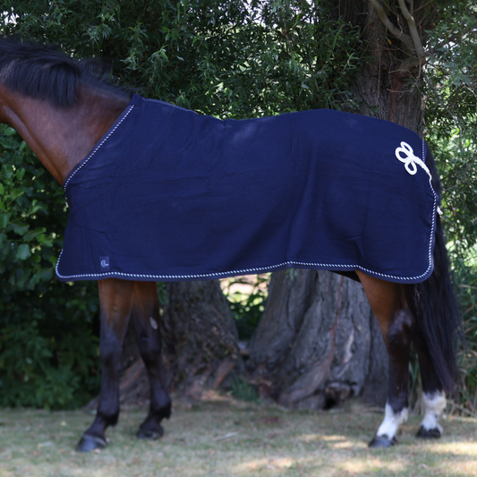 Honeycomb-Decke - Navy/Navy-Mix (Weiß)