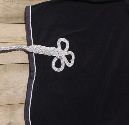 Riding sheet fleece - navy/navy-silver