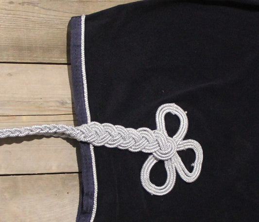 Couvre-reins polaire - bleu marine/bleu marine-argen