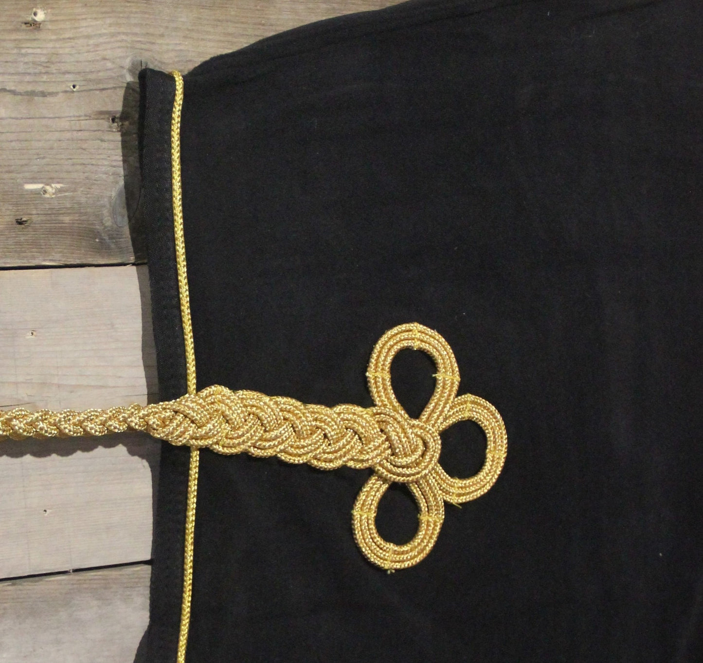 Couvre-reins polaire - noir/noir-or