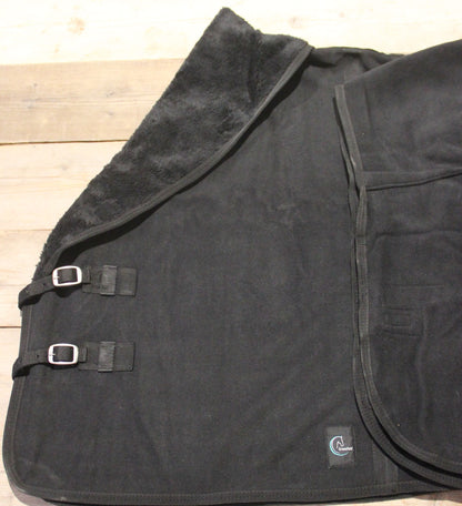 Chemise polaire teddy double - noir