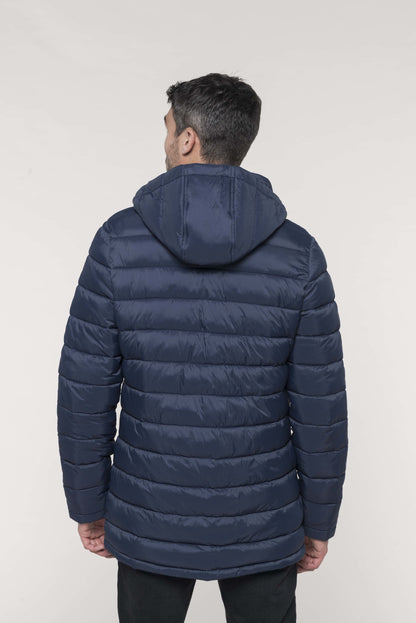 Herren - Lange Jacke mit Kapuze