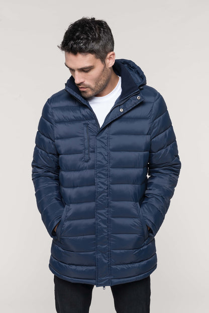 Herren - Lange Jacke mit Kapuze