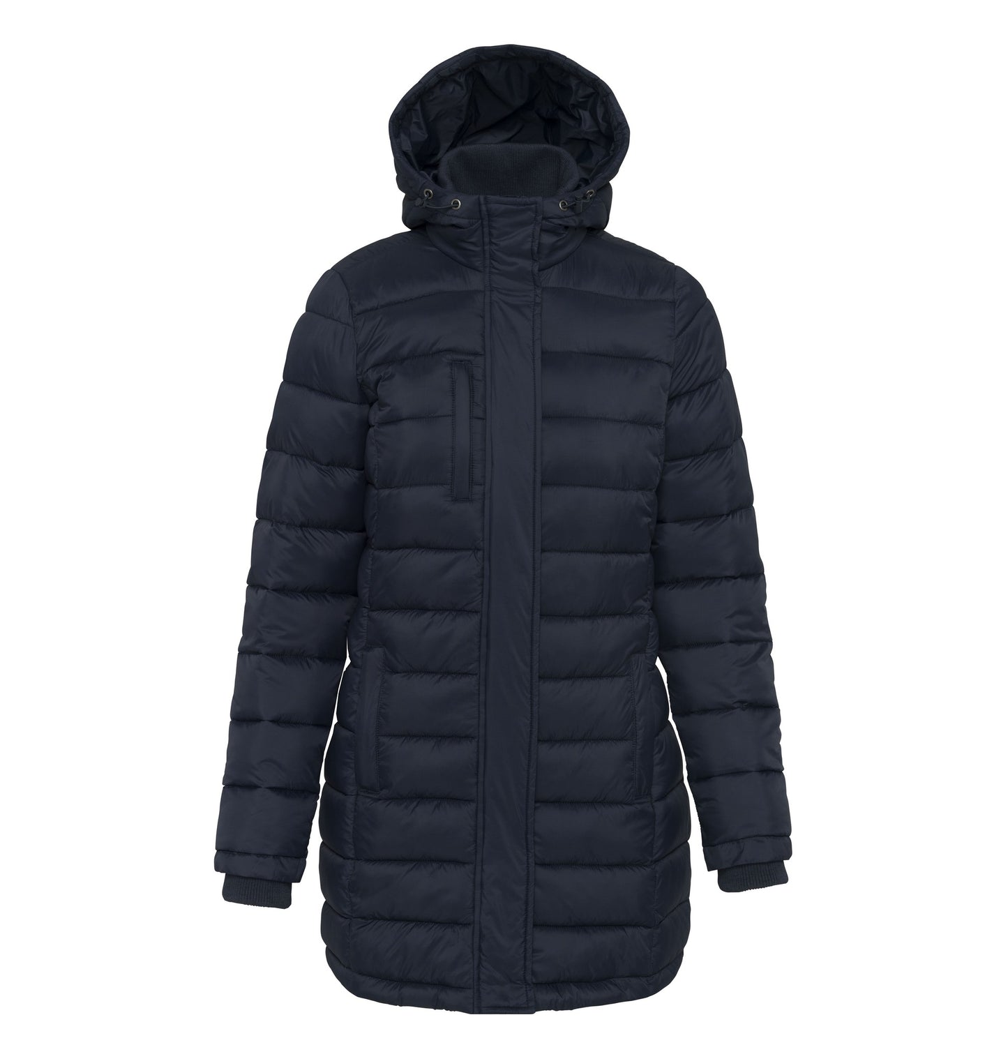 Damen - Lange Jacke mit Kapuze