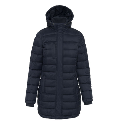 Damen - Lange Jacke mit Kapuze