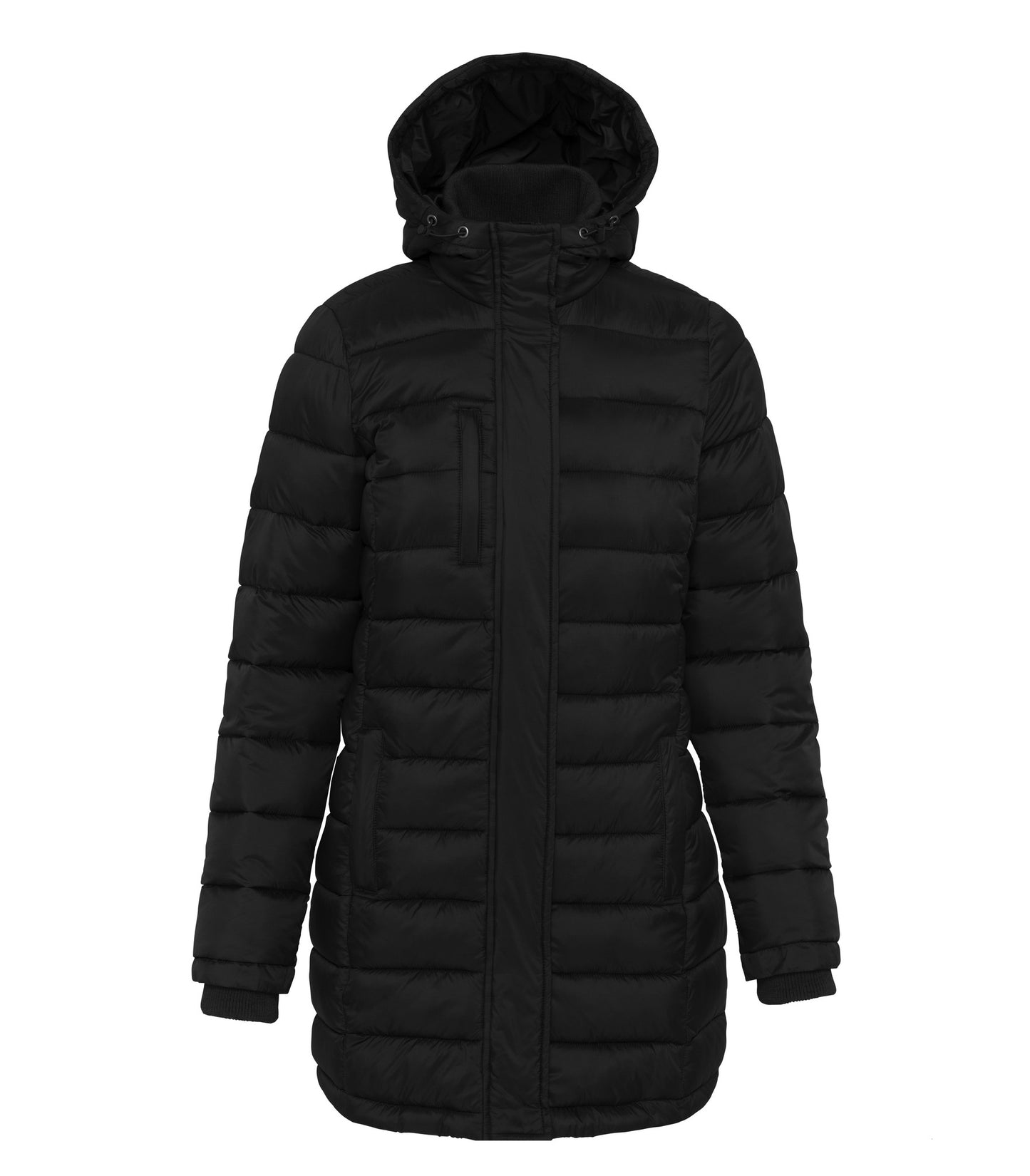 Damen - Lange Jacke mit Kapuze