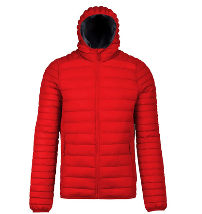 Men - lightweight padded jacket with hoodie