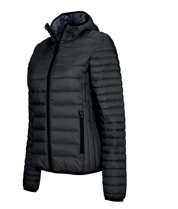 Damen - leichte Steppjacke mit Kapuze