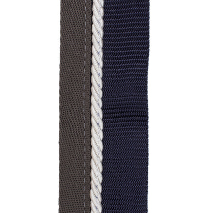 Saddle pad holder navy/grey - white