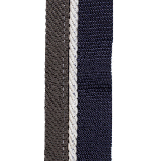 Porte tapis bleu marine/gris - blanc