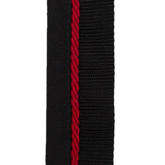 Zadeldoekhouder zwart/zwart - rood