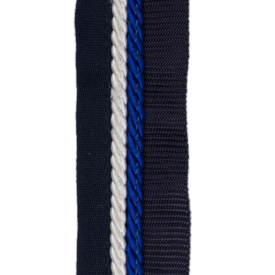 Zadeldoekhouder blauw/blauw - wit/koningsblauw